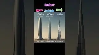 The World's Tallest Towers: Rise Tower (2000m) vs. Jeddah Tower, Burj Khalifa, & Suzhou Zhongnan