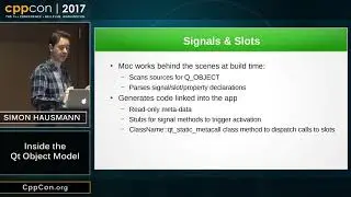 CppCon 2017: Simon Hausmann &ldquo;Inside the Qt Object Model&rdquo;