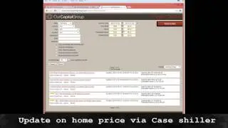 What home prices are doing and the Case Shiller report