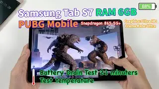 Samsung Galaxy Tab S7 Test Game PUBG Mobile | Graphics: Ultra HD, Frame Rate: Ultra