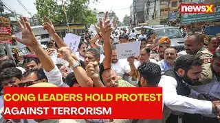 Cong Leaders Hold Protest Against Terrorism | Protester Demands Full Statehood |  NewsX