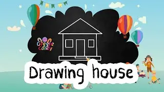 Drawing house form shapes | art and lern |very easy & simple