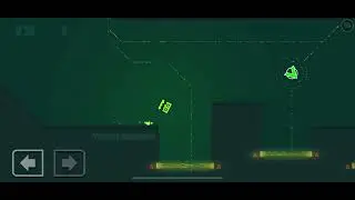 Slope boost on iPhone Geometry Dash speedtek