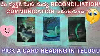 pick a card reading in telugu | మీ వ్యక్తికి మీకు మద్య RECONCILIATION / COMMUNICATION జరుగుతుందా?