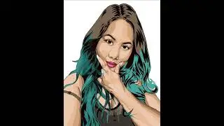 Vector portrait and image Logo of @Baks Majo ( Time Lapse ) #vectorart