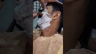 Satisfying Beard Shave 🤩 #asmrshave #barber #beard #bladestyleasmr🎙️ #thebarbersarms #razorshave