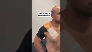 How to strap a shoulder basics. #physiotherapy #sports #sportstaping #strapping #shouldertaping