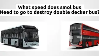 Small bus VS Double Decker | What speed destroys big bus? | Car Crash Studio