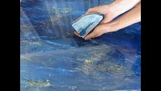 Tutorial pavimento in resina - effetto pietra lapislazzuli