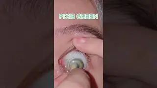 🔥Oiueyes Pixie Green Colored Contact lenses Try-on Show!! 😍