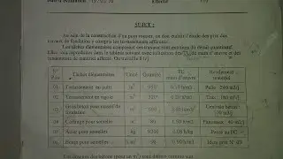 Correction exercice N°1 étude de prix (partie 1)