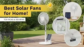 TOP 5 best solar powered fans for home use 2026 | Solar fan amazon review