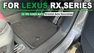 5D TPE Floor Mats for Lexus RX Series 2022-Onwards | OAD4x4 #lexus #oad4x4