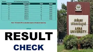 Anna University RESULT CHECK 2021 august how check results | anna university result app login websit