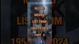 All DC movies list from 1954 to 2024 part 2 #shorts #dc