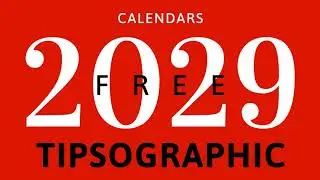 [FREE] Excel / Google Sheets Calendar Template 2029