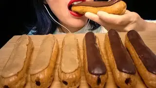ШОКОЛАДНО-КОФЕЙНЫЕ ЭКЛЕРЫ | MUKBANG | ASMR | ЗВУКИ ПОЕДАНИЯ