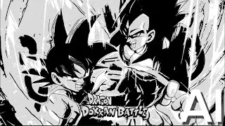 LR STR GT Goku & SSJ4 Vegeta Standby but the OST is extended by AI - Dokkan Battle