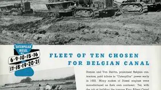 Caterpillar Diesel Sixties Help Build Belgium's Albert Canal | Tracks Around the World