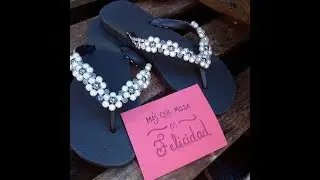 Ojotas, chanclas y chinelas decoradas (clase 13)