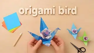 How to Make an Origami Bird | Easy Paper Craft Tutorial