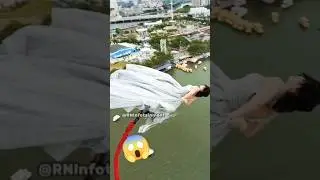 Bungee Jumping 😱😳🥱#shorts #jumping
