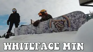 snowboarding at whiteface mountain