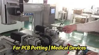 Auto Dispensing with Vision. Micron Precision.  