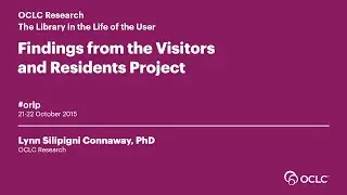 Findings from the Visitors and Residents Project