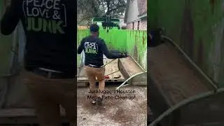 Patio clean up Junkluggers Houston Metro
