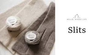 Slits / スリットの編み方 | Double Knit Scarf