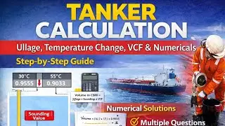 Tanker Calculations for 2nd mate Part 02 | Mass, Volume, Density, Ullage & VCF
