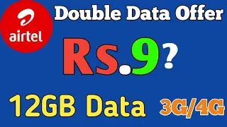 Airtel 4G Double Data Offer 12GB Data 28Days Validity at Rs.?