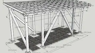 Tűzifatároló építése házilag - Building a firewood storage DIY