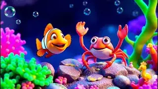 Underwater Wheels The Fish Bus Rhyme | Fun Ocean Adventure Song for Kids