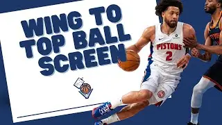 Wing to Top Basketball Ball Screen Action