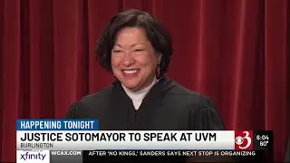 Supreme Court Justice Sonia Sotomayor to speak at University of Vermont