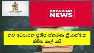 BREAKING NEWS 🚨 නව අධ්&zwj;යාපන ප්&zwj;රතිසංස්කරණ ක්&zwj;රියාත්මක කිරීම කල් යයි? | Education Reform Update