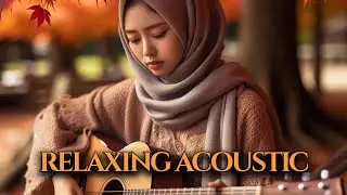 Soulful Acoustic Guitar Melodies by a Hijab-Wearing Artist in a Cozy Room Setting