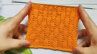 Checker Knit Stitch Pattern | Schachbrettmuster stricken | Punto Scacchiera | Point Damier au Tricot
