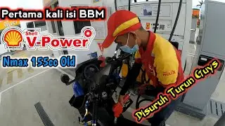 Pertama Kali Isi BBM Shell V-Power Di Nmax 155cc Old | SPBU Shell Medan