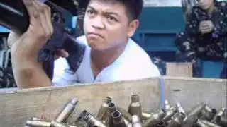 firing M-16a1 rifle