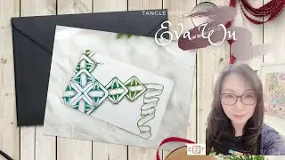 Zentangle 禪繞畫 #1463 How to draw by Eva Wu 禅绕画 ゼンタングル Zentangle Inspired Art Patten #kaas
