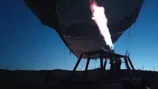Hot air balloon getting ready to soar at Cappadocia, Turkey