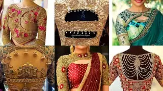 #Heavy & Pretty bridal/wedding wear blouse front & back styles||best #blouse designs for heavy saree