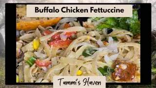 Buffalo Chicken Fettuccine - an easy family favorite! #buffalochicken #fettuccine #easyrecipes #ab