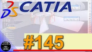 01-145 CATIA v5 TUTORIAL surface design: ( Rough Offset )