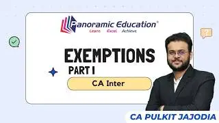 Exemptions from GST Part-1 | GST Revision | CA Inter Tax Jan 2026 Revision | CA Pulkit Jajodia