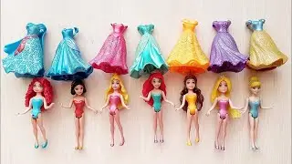 9 Minutes Disney Princess Collection ASMR Satisfying Unboxing | Disney Dolls Relaxing