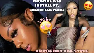 ARROGANT TAE STYLE FRONTAL WIG INSTALL | LACE LIKE SCALP | HOW TO BLEACH KNOTS, PLUCK & BABY HAIRS
